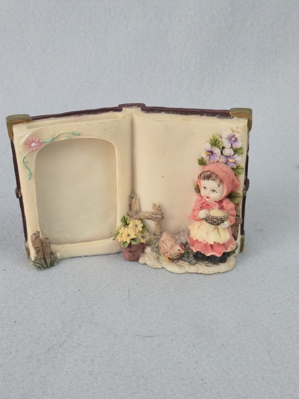Vintage Storybook Picture Frame Little Girl Cottagecore Decor